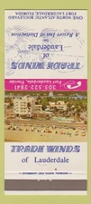 Matchbook Cover - Trade Winds Fort Lauderdale FL 30 Strike