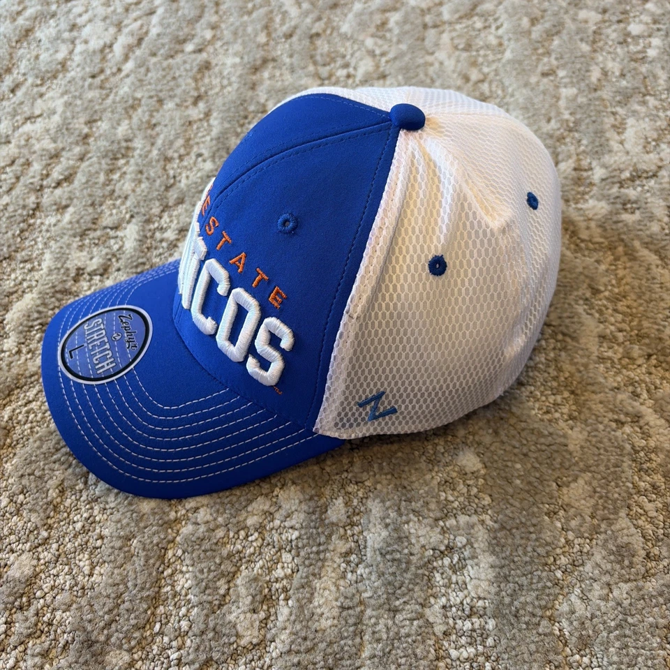 Boise State Broncos Hat Cap Zephyr NCAA Stretch Fit Mesh Back Adult Size Large - Image 2 of 4