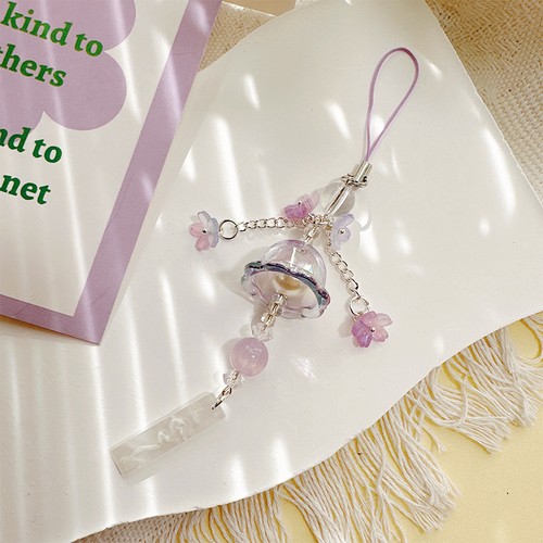 Cute Phone Charms Pendant Trendy Jellyfish Flower Lanyard Mobile Phone Strap_W - Picture 10 of 13