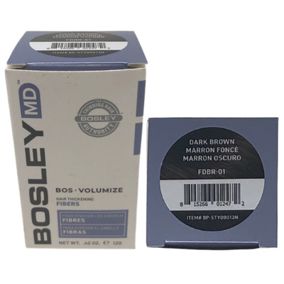 Bosley MD Hair Thickening Fibers 12g/0.42 oz. Dark Brown