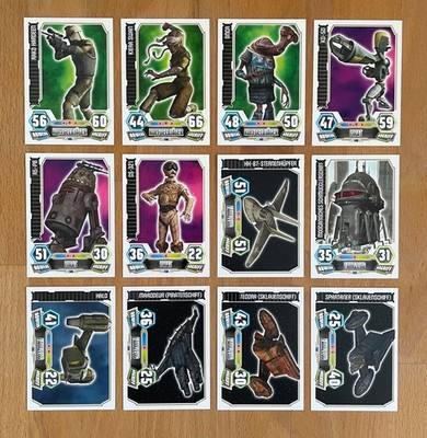 Topps Star Wars Force Attax Clone Wars Serie 3 Karten - Konvolut Auswahl