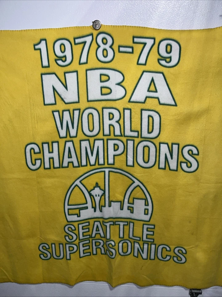 Manta Seattle SuperSonics Vintage 1978 79 Campeones del Mundo NBA Foto 2 de 4