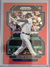 2022 Panini Prizm - Jacob Robson #60 Red Prizm (RC)