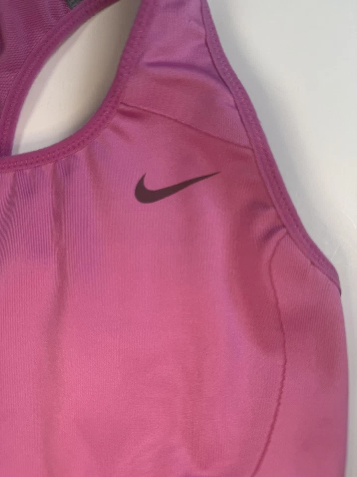 Nike Dri-FIT Sports Bra Small Pink Purple Racerback Athletic Top Running Yoga - Image 2 of 4
