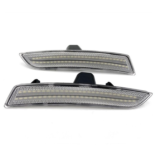 Upgrade Your For CaDillac with 2X Clear Lens White LED Front Side Marker Lights - Picture 8 of 12