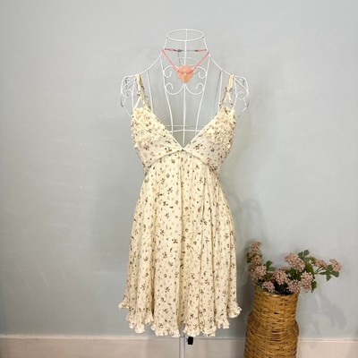 Gorgeous butter yellow cream floral Paper Moon sun dress | eBay