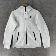 Nike Tech Fleece Windrunner Full-Zip Hoodie Grey/Black Women’s Small FB8338-013