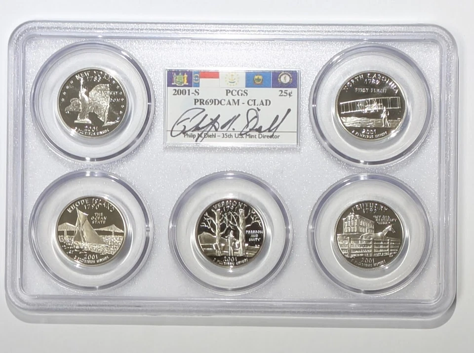 1999 - 2008 S Proof State Quarter Set Collection - PCGS PR69DCAM Philip Diehl - Image 3 of 4