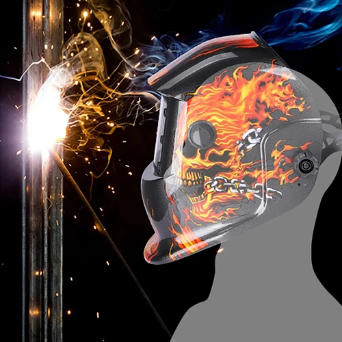 NEW True color Solar Auto Darkening Welding Helmet Arc Tig Mig Grinding Hood - Picture 9 of 11