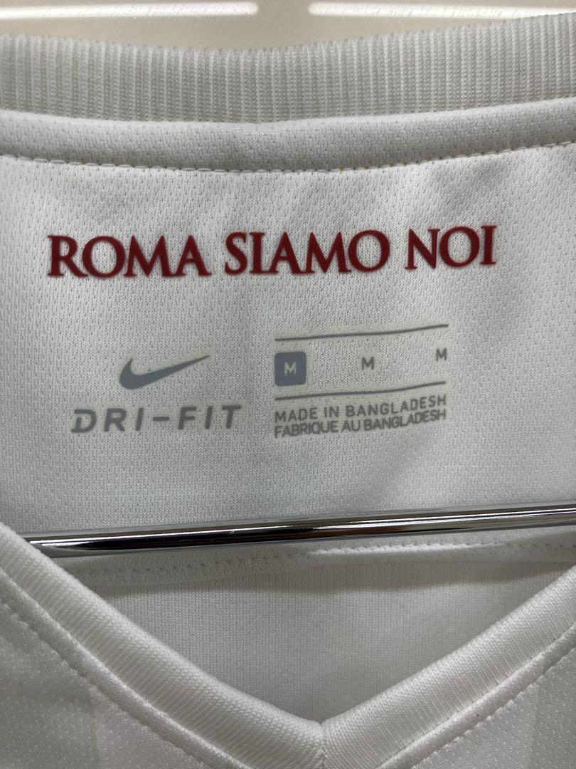 Totti AS Roma 17/18 Away Size M Nike Soccer Jersey Official