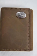 ZEP PRO Kentucky Wildcats Crazy Horse Leather trifold Wallet Tin Gift Box