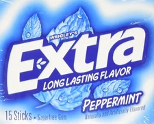 Wrigleys Extra Gum Peppermint (Pack of 10), Assorted
