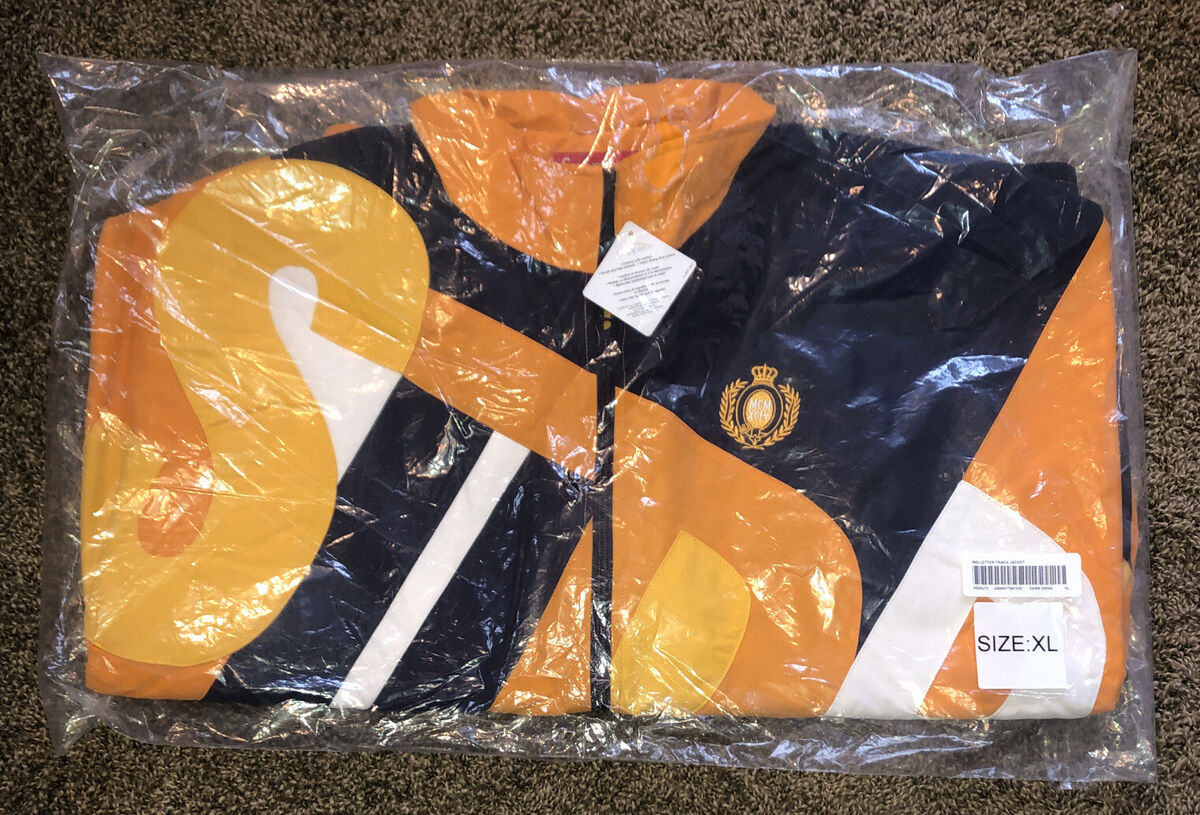 Supreme Big Letter Track Jacket, Orange Size XL Brand New Supreme Big Letter Track Jacket, Orange Size XL Brand New