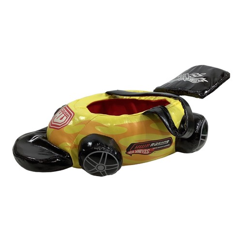 Hot Wheels HWR Racing Yellow Indy 500 Race Car Easter Basket Vinyl