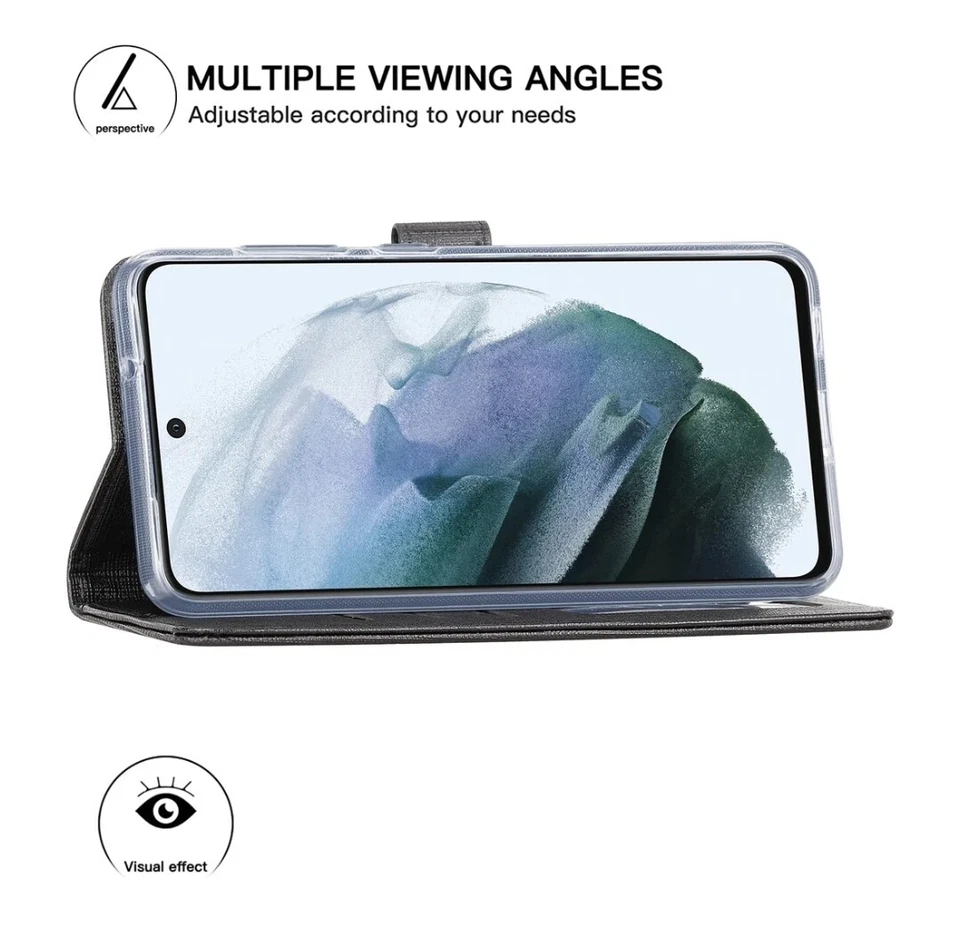 Phone Case for Samsung Galaxy S21 FE Card Wallet | Money Pouch | Kickstand - Image 2 of 4