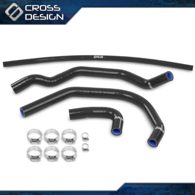 Silicone Radiator Hoses Kit Fit For 1987-2006 Yamaha YFZ350 Banshee Black