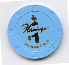 1.00 Chip from the Flamingo Casino Las Vegas Nevada Hot Stamp