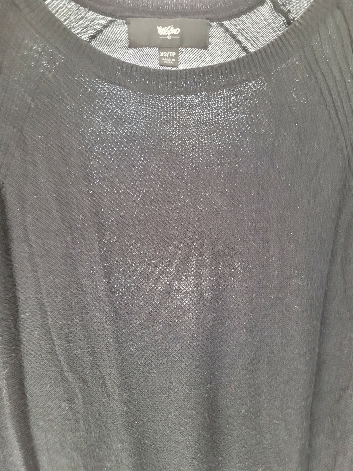 Mossimo Basic Solid Black Long Sleeve Pullover Sw… - image 11