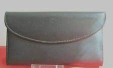 John Weitz - Geldbörse Checkbook Clutch - echtes Leder - unbenutzt - 18 x 10 cm