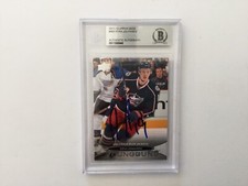 Ryan Johansen Signed 2011/12 UD Young Guns RC Card Slabbed Beckett BAS BGS a