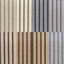 Black Grey Wood Slat Wallpaper Roll Wood Stripe Grain Wall.Paper for Living Room