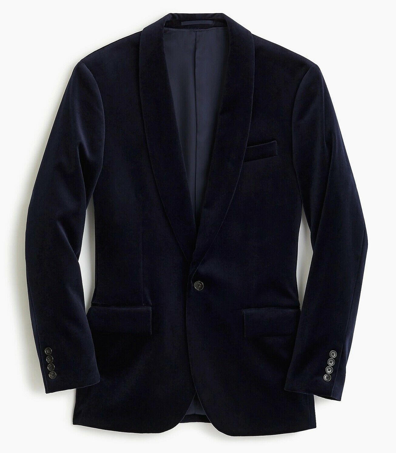 New J Crew Men s Ludlow Slim Fit Shawl Collar Tux Jacket Navy Velvet new-j-crew-men-s-ludlow-slim-fit-shawl-collar-tux-jacket-navy-velvet