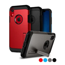 iPhone XR | Spigen [ Tough Armor ] Dual Layered Protective Shockproof Case Cover