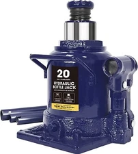 BIG RED 20Ton Torin Stubby Low Profile Car Bottle Jack for Auto Repair, Blue