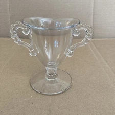 Imperial Glass Co Candlewick Pedestal Open Sugar Bowl