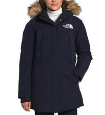 The North Face Womens New Outer Boroughs Parka 550 Down Insulated Jacket Navy Xl