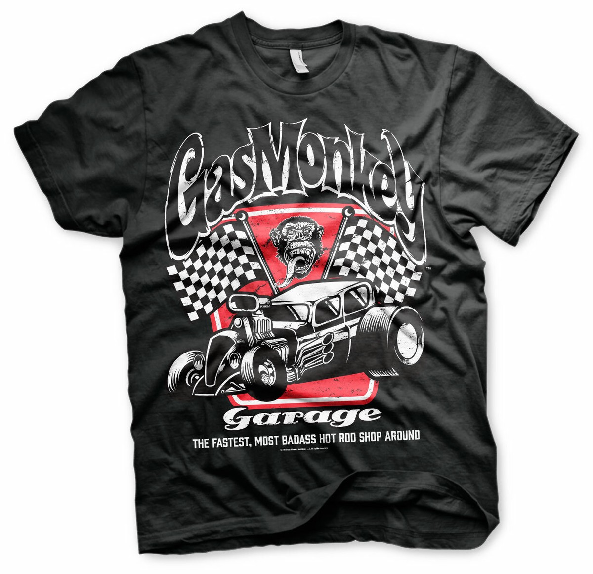 Official Gas Monkey Garage GMG The Fastest, Most Badass Hot Rod Shop  T-Shirt