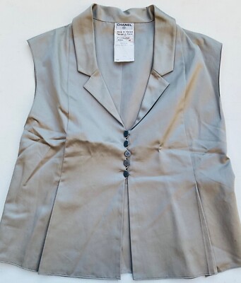 CHANEL Top aus 100% Baumwolle Größe 38