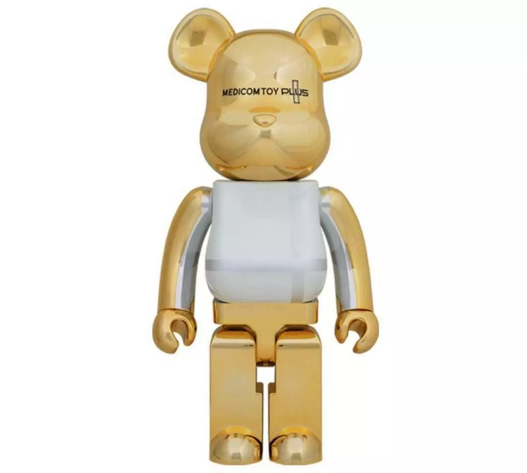 BE@RBRICK メディコムトイプラス ゴールドクローム Ver. 1000％-