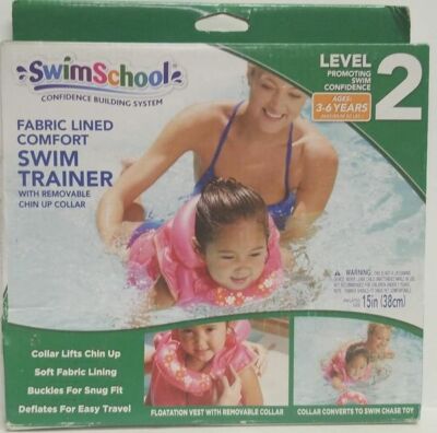 Swimschool Fabric Lined Comfort Swim Trainer With Removable Chin up Collar 15''