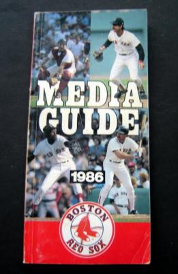 1986 Boston Red Sox Media Information Guide Wade Boggs Cover Fair