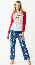 Star Wars Mandalorian Grogu Baby Yoda Pajama Set Women Size S Christmas Pjs