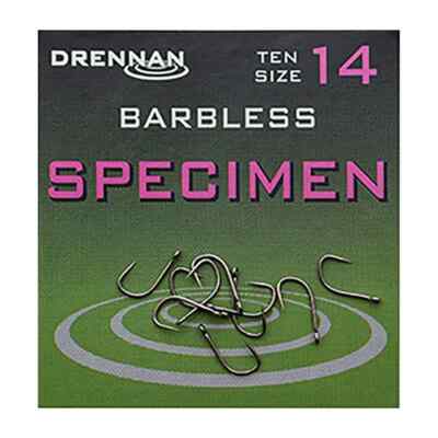 Drennan Barbless Specimen Eyed Hooks | All Sizes