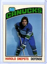 1976-77 O-Pee-Chee #366 Harold Snepsts - Vancouver Canucks - SET BREAK