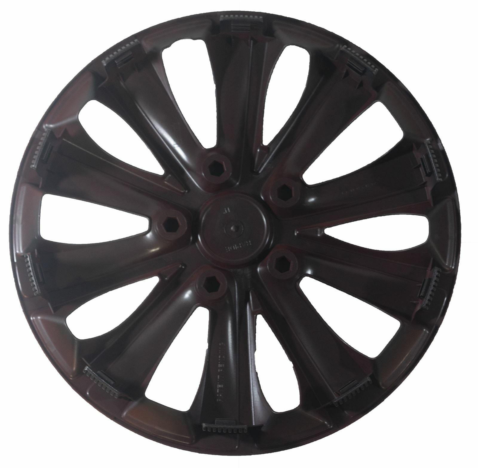 4 x Back & Red Wheel Trims Hub Caps 14" fits Nissan Micra Note Pixo