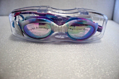 BLING2O ROCKETS OF AWESOME SUPER ANTI-FOG SWIM GOGGLES BLUEBERRY