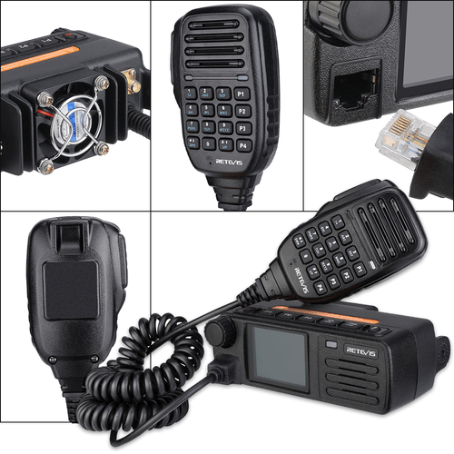 Retevis RT73 Digital Mobile Transceiver DMR Dual Band Mobile Radio GPS APRS - Picture 4 of 13