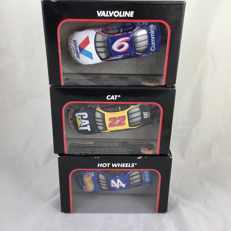 Hot Wheels 44 NASCAR Lote De 3 Sellados En Cajas Cat 22, Valvoline 6 Escala 1:43 Foto 2 de 4