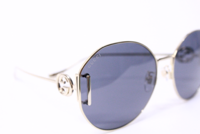GUCCI SUNGLASSES WOMEN GOLD/GRAY EYEWEAR GUCCI GG1206SA 002 