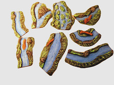 Painted Rivers (Set of 8) – Wargaming Terrain & Scenery for Warhammer 40K