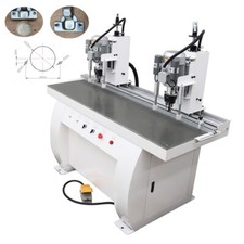 110V Pneumatic Dual Head Woodworking Hinge Drilling Machine 48-6 φ35mm & φ3mm×2
