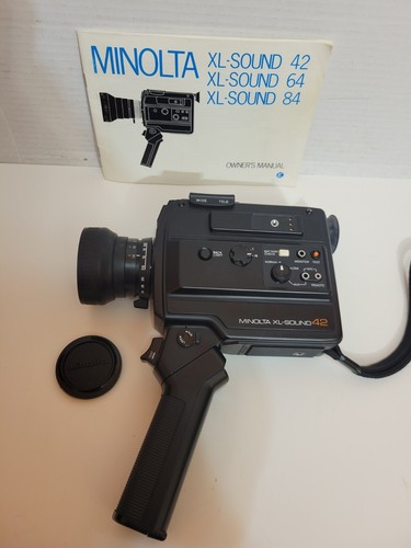 Caméra vidéo super 8 MINOLTA XL-SOUND42 Objectif : 8,5-34mm 1:12 - Label Emmaüs Caméra vidéo super 8 MINOLTA XL-SOUND42 Objectif : 8,5-34mm 1:12 - Label Emmaüs