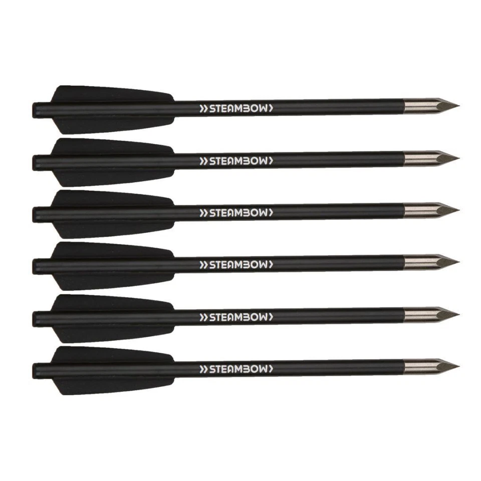 Steambow AR-Series Aluminum Bodkin Arrows Hardened Steel Tips 6-Pack