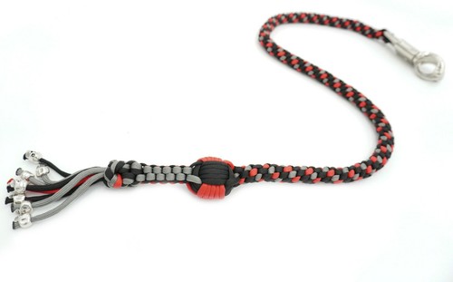 Látigo de regreso para motocicleta con borlas de bola y calavera de 1"" 36"" látigo de motor Paracord - Imagen 115 de 146
