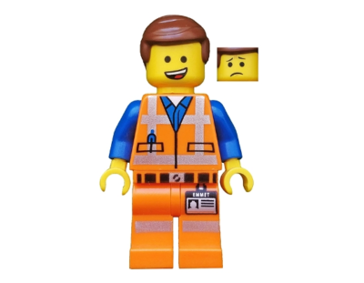 Lego Emmet 70818 Lopsided Open Mouth Smile The LEGO Movie Minifigure