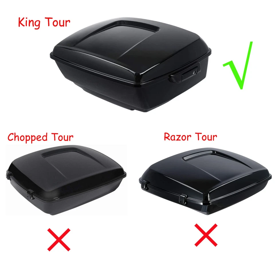 Orange Trunk Insert Carpet Liner For Harley King Tour Pak Road Electra Glide 14+ - Image 2 of 4